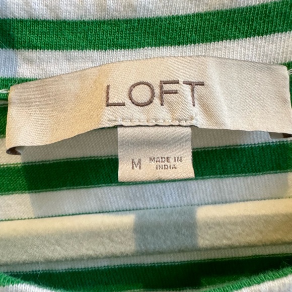Loft Shift Dress in green stripe - Picture 3 of 3